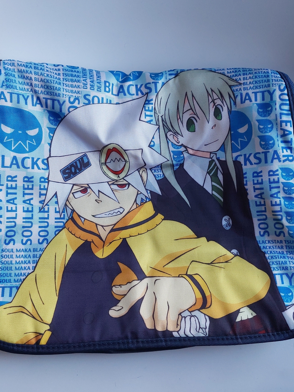Soul Eater Yellow & Blue Character Messenger Bag